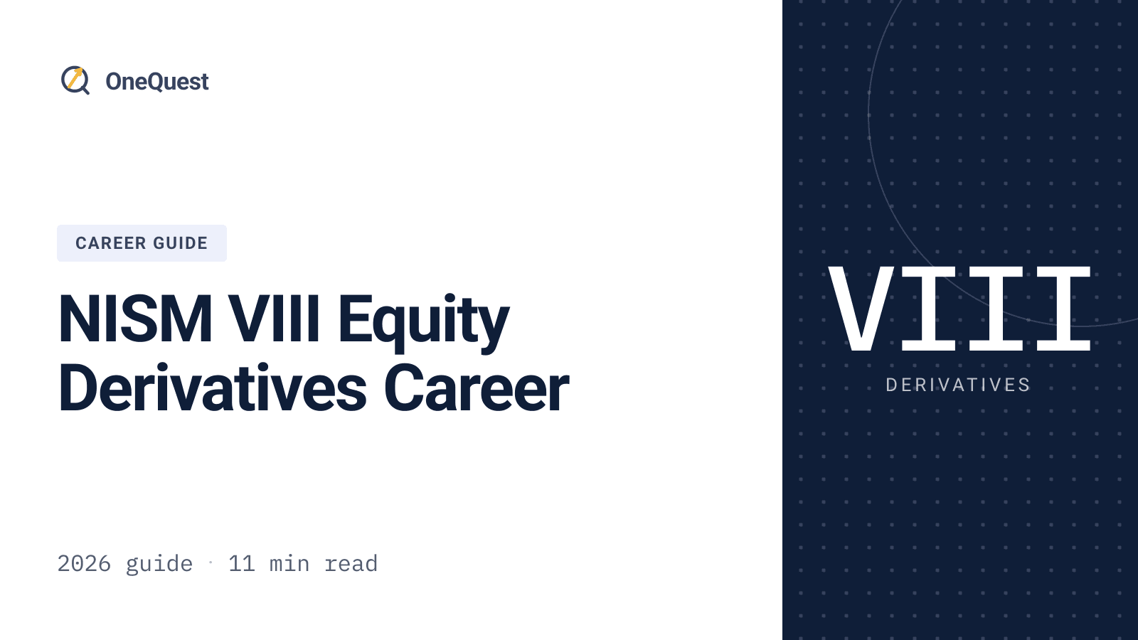 Equity derivatives job roles and salary ranges open to NISM VIII certificate holders