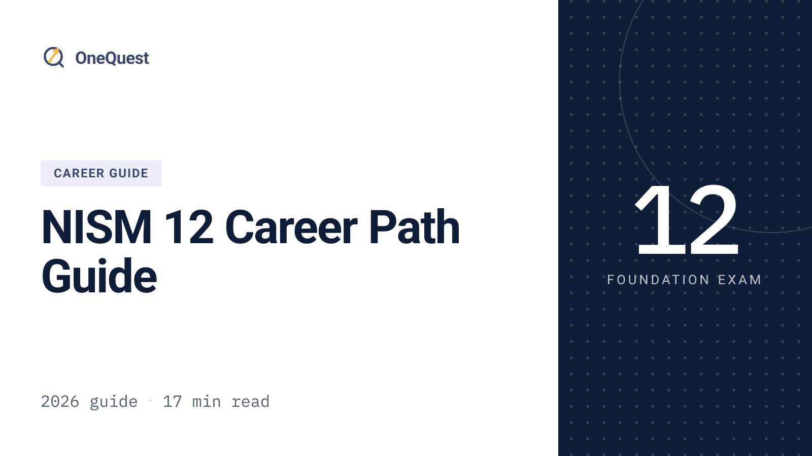 Career options in securities markets after the NISM 12 foundation certification