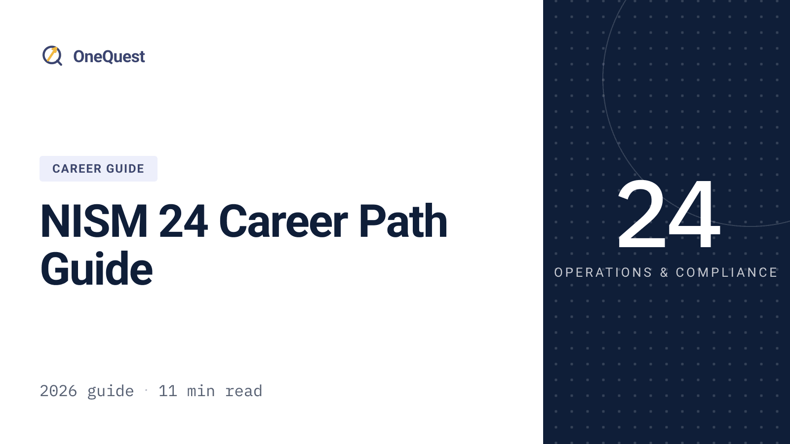 Compliance and operations careers following the NISM 24 certification