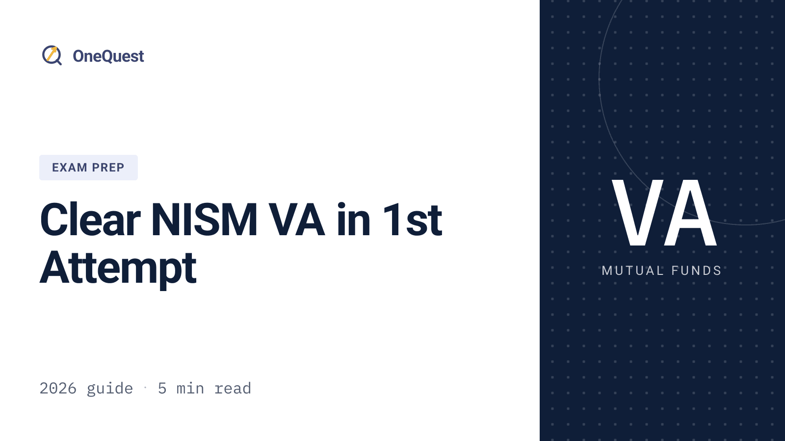 Study approach for passing the NISM VA mutual fund distributors exam on the first try