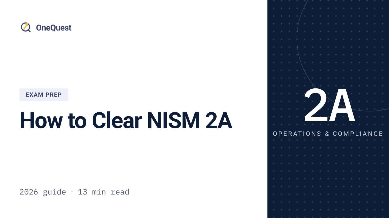 Preparation guide for the NISM 2A registrars and transfer agents exam