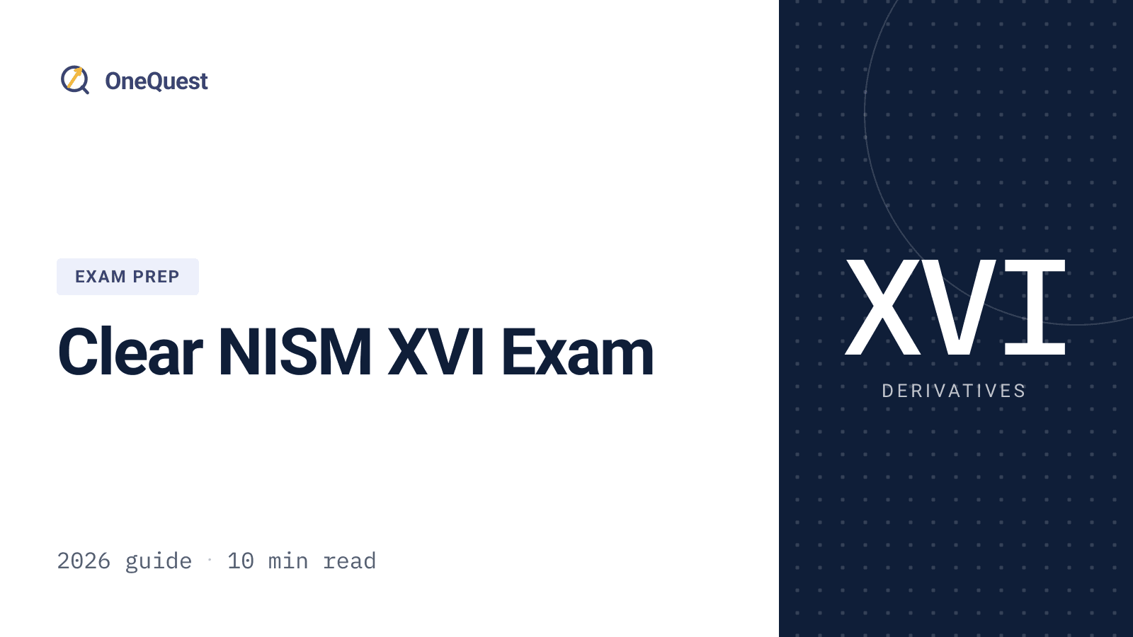 First-attempt study guide for the NISM XVI commodity derivatives exam