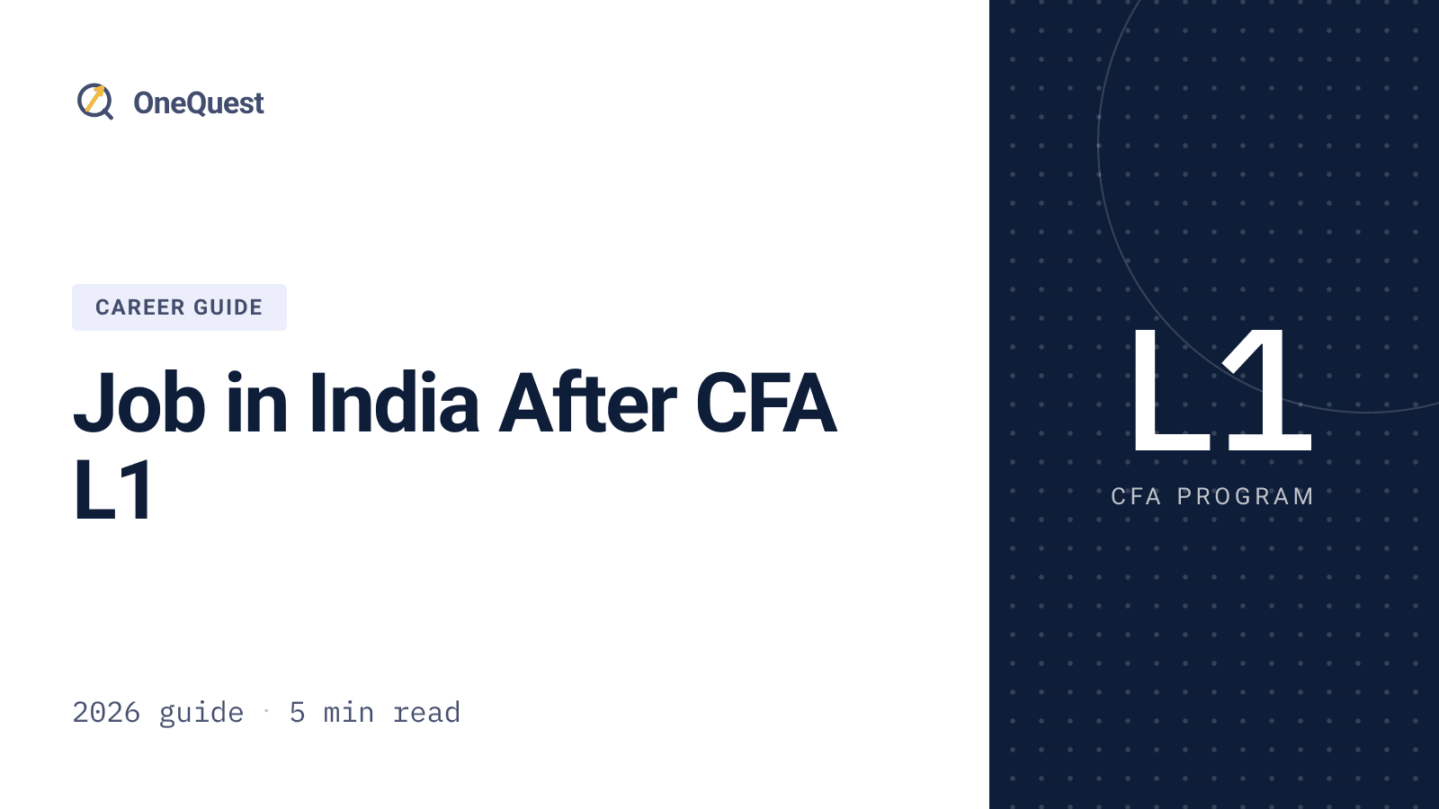 Finding a finance job in India after passing CFA Level 1
