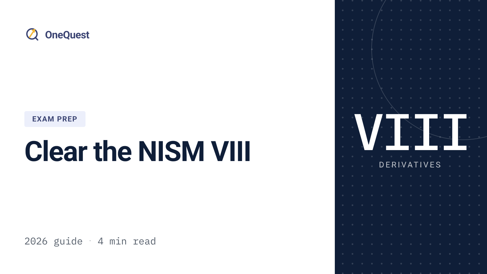 Study approach for passing the NISM Series VIII equity derivatives exam