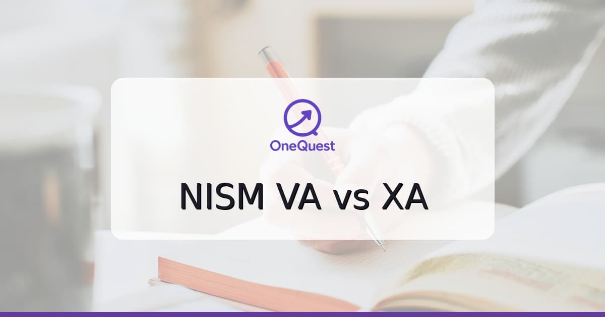 Compare NISM VA mutual fund distributor exam with NISM XA investment adviser exam for Indian finance careers