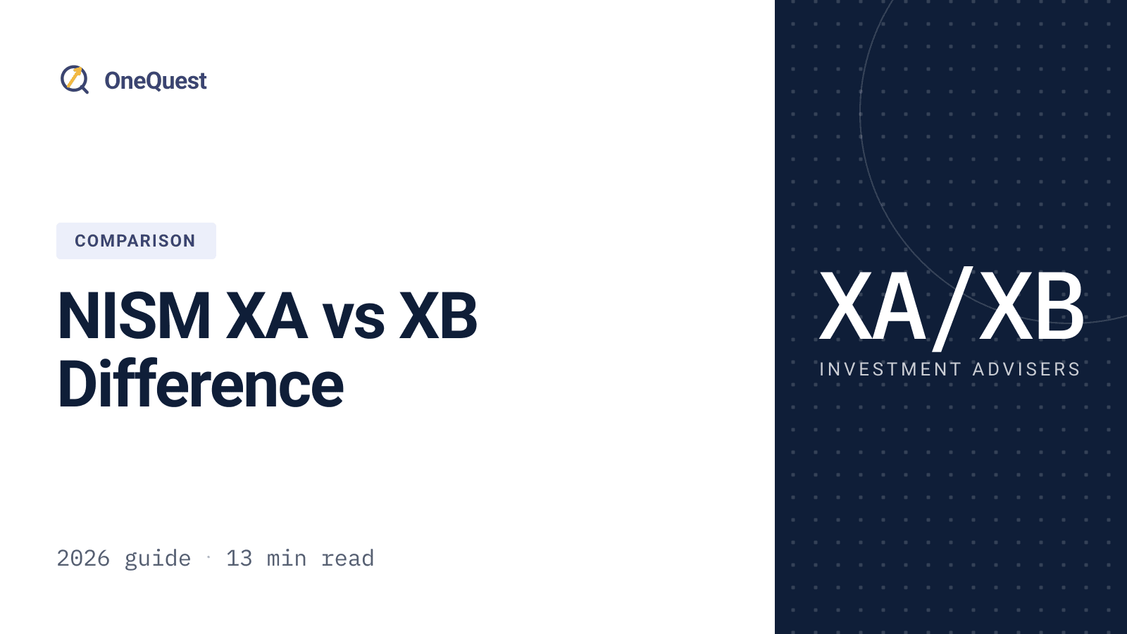 Differences in difficulty and scope between the NISM XA and XB exams