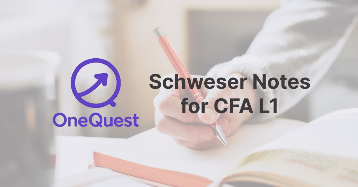 Schweser notes for level 1